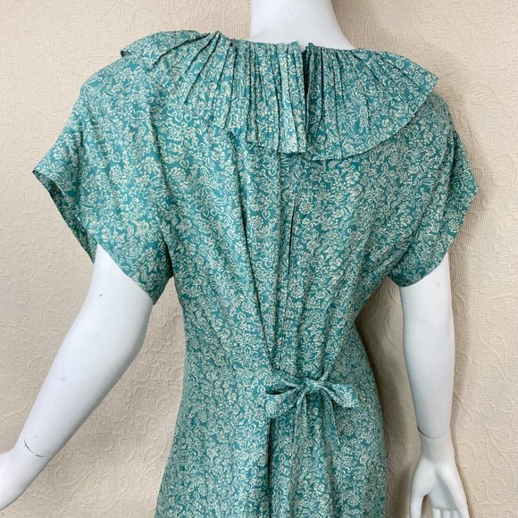 VTG 80s E.D.Michaels by Melanie Drucker Rayon Floral Midi Dress - Picture 12 of 16